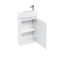 Britton - Aqua Cabinets 250mm Floorstanding Vanity unit - White - Compact Range (R20W-CR-1731)