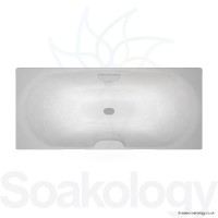 Carron Echelon Bath 1700 x 750 x 420mm, Bathtubs | Carronite with tap ledge - White (23.5871)