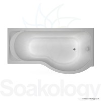 Carron Prado Offset Shower Bath 1700 x 900 x 440mm, 5mm RH - White (23.0071R)