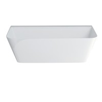 Clearwater Patinato 1690mm clearStone Bath - Back to Wall - White (N3BCS)
