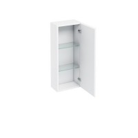 Britton - Aqua Cabinets 300mm wall cupboard with single door mirror - White (C30W)