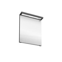 Britton - Aqua Cabinets 600mm illuminated mirror - LED - Anthracite Grey (M20G)