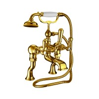 Regent Deck Mounted Bath Shower Mixer. Antique Gold (ZXR6300200)