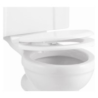 Soft Close Toilet Seat - Matt White (S45)