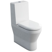 Tall close coupled WC pack inc. Angled Lid Cistern - Series 48 - White (48-1959-CPACK)