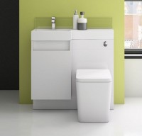 Summers 900 Complete WC and Vanity Combination Pack (Gloss White) Left Hand (17528)