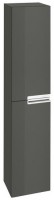Roca Victoria-N Column Unit W300 x D236 x H1500mm - Textured Grey (856660153)
