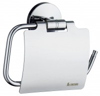 Smedbo Studio Toilet Roll Holder with Cover - Polished Chrome (NK3414)