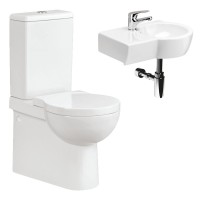 Klein Close Coupled WC and 500mm Left Hand Basin Pack (SK9028-25)