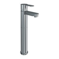 Britton Crystal tall basin mixer without pop up waste - Chrome (CTA3)