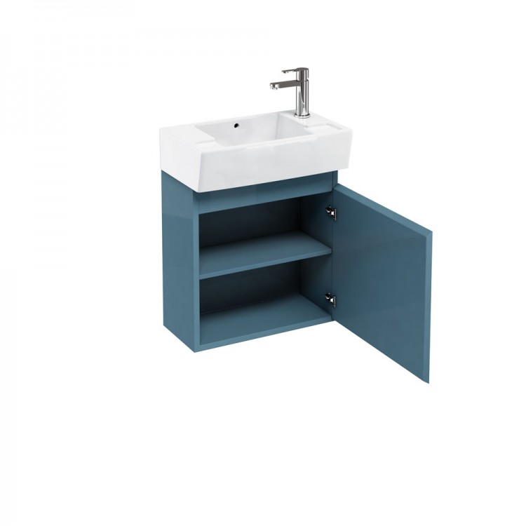 Britton - Aqua Cabinets 305mm Cloakroom Vanity unit - Ocean - Compact Range (R30O-CR-1975)
