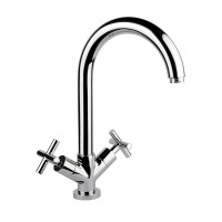 Vado Elements Water Sink Mixer Deck Mounted With Swivel Spout - chrome (ELW-150-CP)