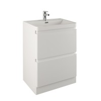 Evora 600mm White Floorstanding Wash Unit & Basin (SK14020-2)