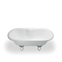 Clearwater Classico 1690mm - Double Ended Natural stone bath - White (N9)