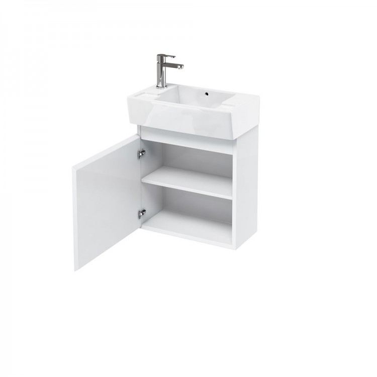Britton - Aqua Cabinets 305mm Cloakroom Vanity unit - White - Compact Range (R30W-CR-1976)