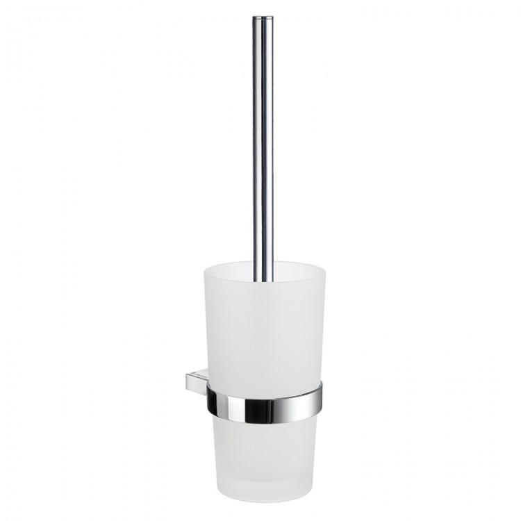 Smedbo Air Wall Mounted Toilet Brush With Container - Polished Chrome (AK333)