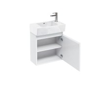 Britton - Aqua Cabinets 305mm Cloakroom Vanity unit - White - Compact Range (R30W-CR-1975)
