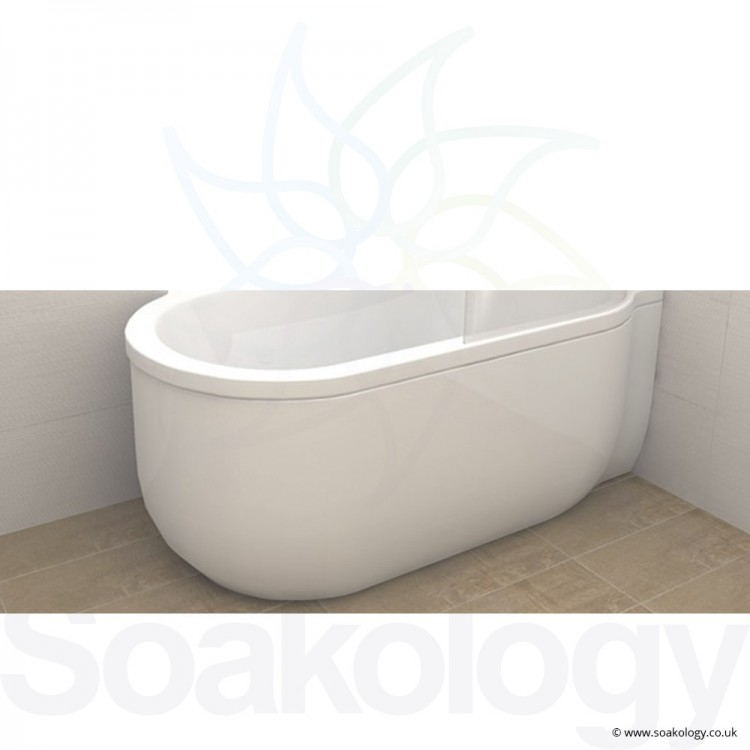 Carron Advantage Deep Bath Panel 5mm LH - White (23.3481L)