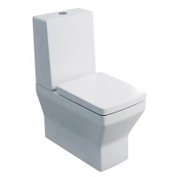 Cube close coupled pan & standard lid cistern pack - Series 20 - White (20-1949-BPACK)