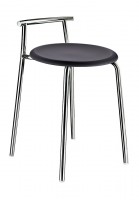 Smedbo Outline Shower Stool Werzalit Seat With Frame 600mm - Stainless Steel/Black (FK411)