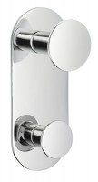 Smedbo Time Double Towel Hook Vertical - Polished Chrome (YK356)