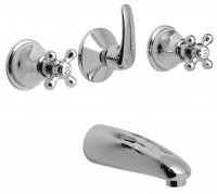 Vado Victoriana Concealed 2 Way Bath Shower Mixer Wall Mounted With Spout Without Shower Head - chrome (VIC-124CD-CP)