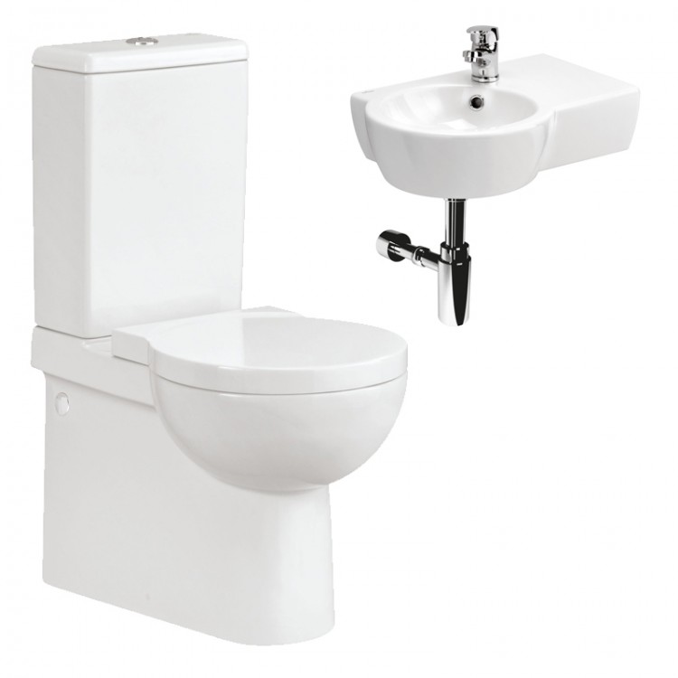 Klein Close Coupled WC and 500mm Right Hand Basin Pack (SK9028-24)