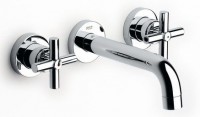Roca Loft &frac12- Turn Built-In Mixer For Basin With 190mm Spout- Chrome (5A4643C00)
