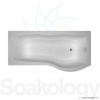 Carron Sigma Offset Shower Bath, 1800 x 900 x 450mm Bathtubs | Carronite RH - White (23.5121R)